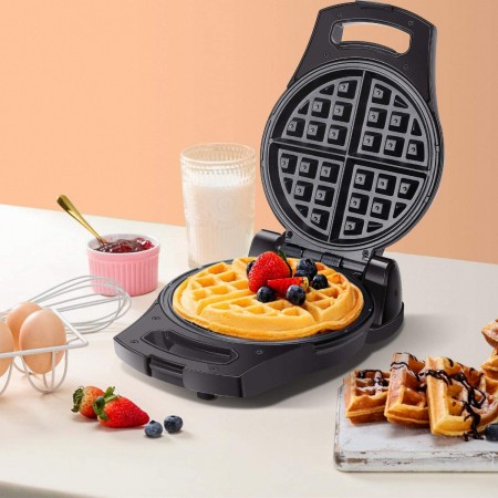 Mighty Rock Baking Plates for Making waffles, Eggette, Omelet, Multifunction Nonstick Baking Maker.No Overflow Design, Round Iron for Mess-Free Breakfast , Waffle Maker.